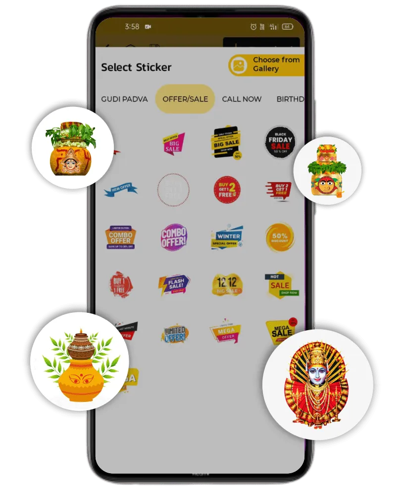 Bonalu Festival gif sticker poster